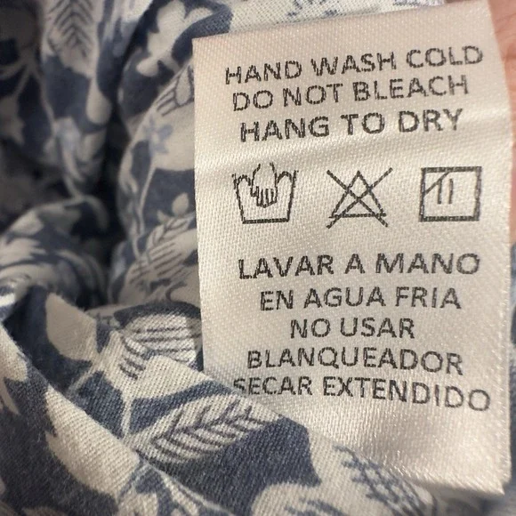 Doe & Rae Denim Look Quilted Shacket with Floral Lining | Women's M | NWOT - Picture 6 of 12